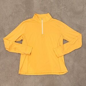 Tasc Women’s Recess Quarter Zip, Orange Cream-sickle, Size XL